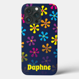 Groovy Hippie Blume Individuelle Name Case-Mate iPhone Hülle