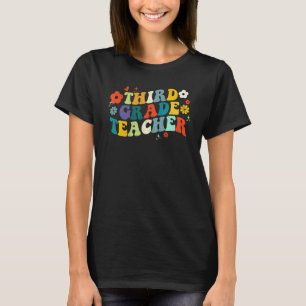 Groovy Hippie Lehrer der dritten Klasse erster Sch T-Shirt