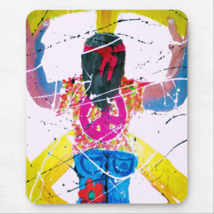 Groovy Hippie Peace Sign Mousepad