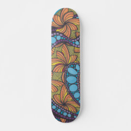 Groovy, hippig, boho, bunt skateboard