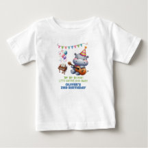 "Groovy Hippo Birthday Bash Bonanza!" Einladung