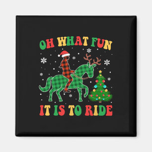 Groovy Horse Oh was für ein Spaß es ist, Weihnacht Magnet