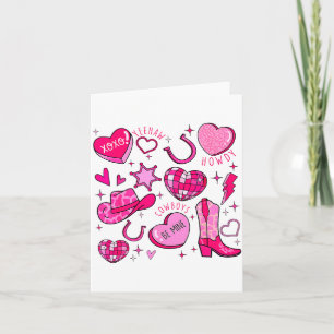 Groovy Howdy Valentinstag Western Valentinstag Cow Karte