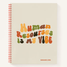 Groovy Human Resources ist meine Vision, HR Notizbuch