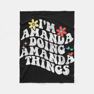 Groovy ich bin Amanda und mache Amanda Dinge Lusti Fleecedecke