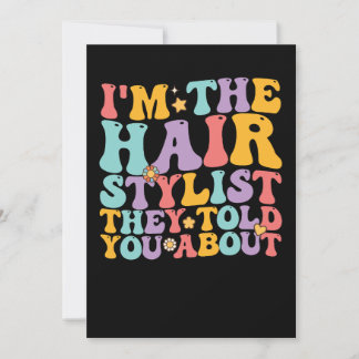 Groovy ich bin der Friseursalon, von dem sie dir e Einladung