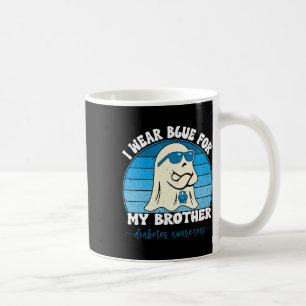 Groovy Ich trage Blau für meinen Bruder Diabetes T Kaffeetasse