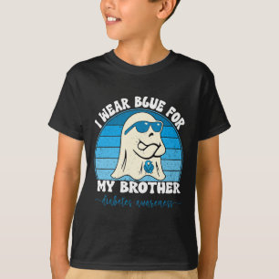 Groovy Ich trage Blau für meinen Bruder Diabetes T T-Shirt