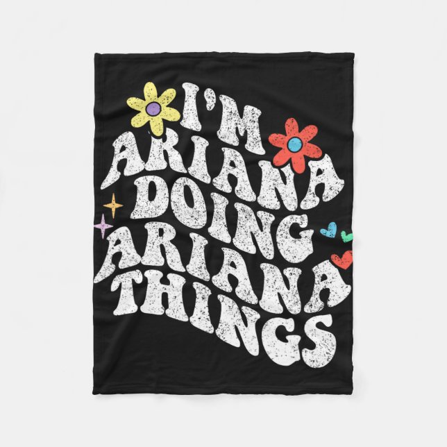 Groovy Im Ariana Doing Ariana Things Funny Mthers Fleecedecke (Vorderseite)