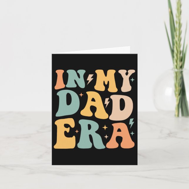 Groovy in meinem Vater Ära Vatertag Karte (Vorderseite)