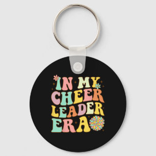 Groovy in meiner Cheerleader-Ära Cheerleading Frau Schlüsselanhänger
