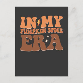 Groovy in meiner Pumpkin Gewürz-Ära Fall Halloween Einladungspostkarte