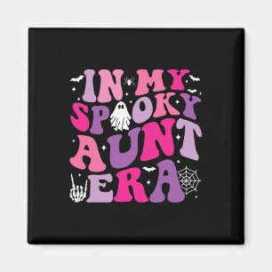 Groovy in meiner Spooky Tante Era Hippie Halloween Magnet