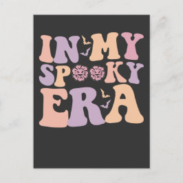 Groovy in meiner spöttischen Ära Halloween Ghost R Einladungspostkarte