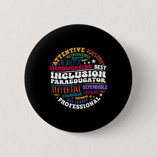 Groovy Inclusion Paraeducator - Besondere Bildung Button