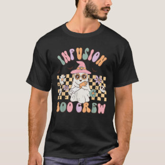 Groovy Infusion Nurse Boo Crew Nurse Hallowe T-Shirt