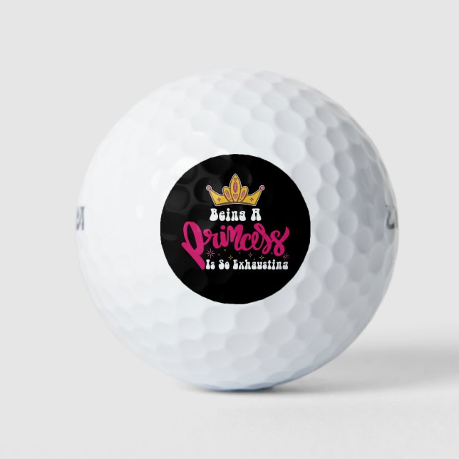 Groovy ist eine Prinzessin, die den Girl Retr so e Golfball (Vorderseite)