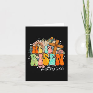 Groovy ist Risen Cross Jesus Religious Oster Ch Karte