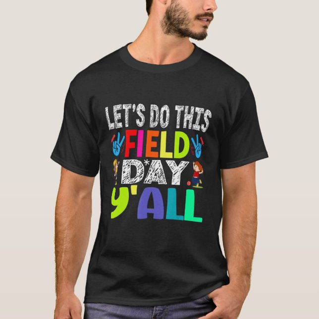 Groovy It s Field Day Vibes   For Teacher Kid 2023 T-Shirt (Vorderseite)