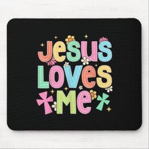 Groovy Jesus liebt mich Biblisch Christliche Kirch Mousepad