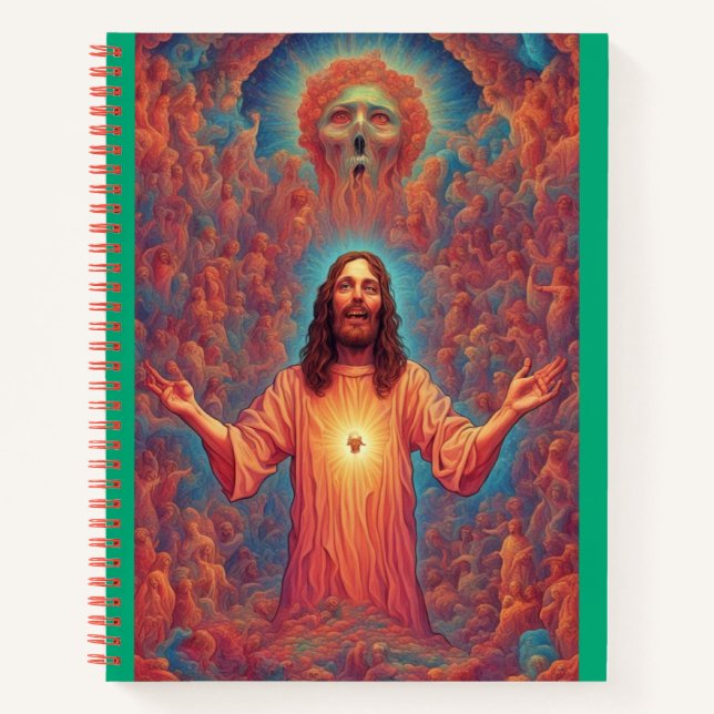 Groovy Jesus notebook Notizbuch (Vorderseite)