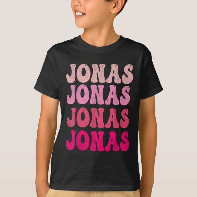 Groovy Jonas First Name D I Love Jonas Tees Meme  (Vorderseite)