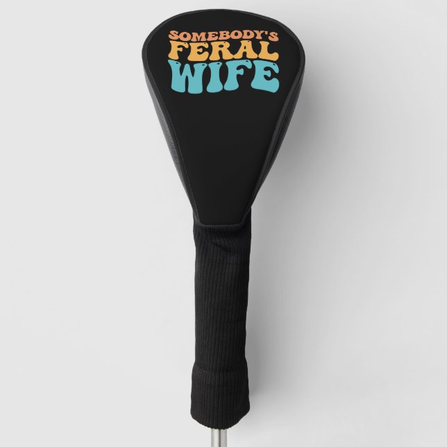 Groovy Jones Ehefrau Retro Golf Headcover (Vorderseite)