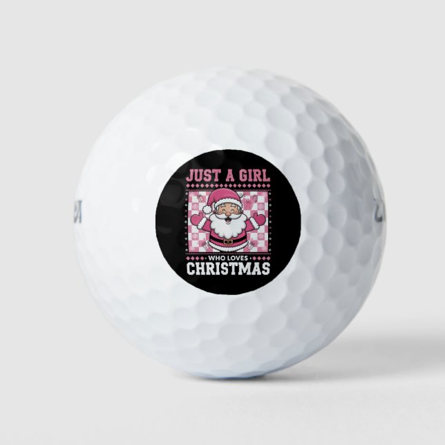 Groovy Just A Girl, die Weihnachten Weihnachten We Golfball (Vorderseite)