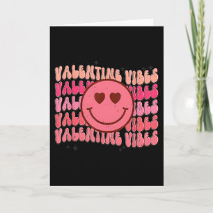 Groovy Karierte Valentinstag Vibes Valentinstag Gi Karte