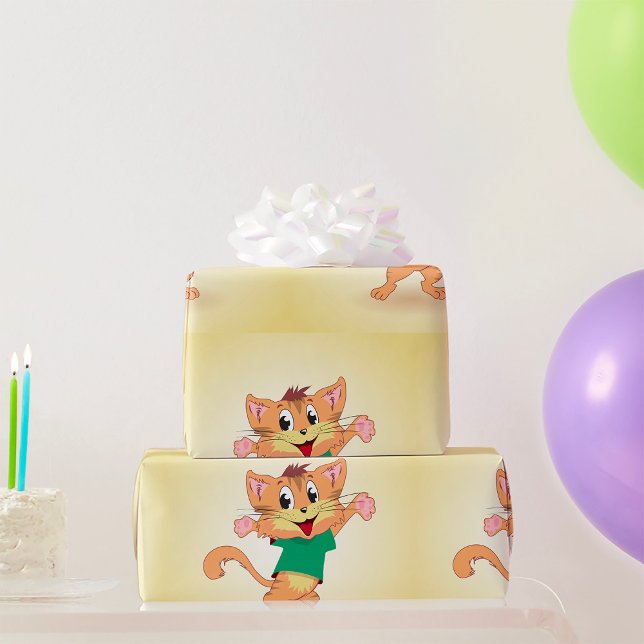 Groovy Katze Geschenkpapier (Von Creator hochgeladen)