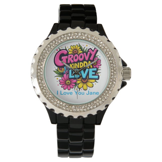Groovy Kinda Liebe Armbanduhr (Vorderseite)