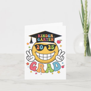 Groovy Kindergarten Graduate Happy Abschluss Cl O Karte