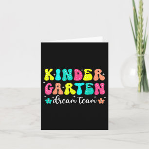 Groovy Kindergarten Traumteam Zurück in die Schule Karte