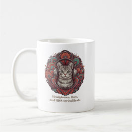 Groovy Kitty Vibe Tasse - Silver Tabby