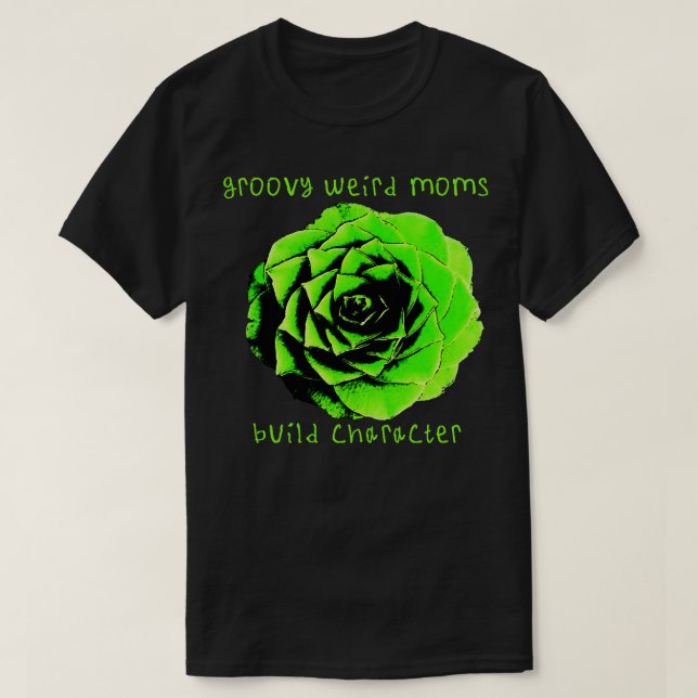 Groovy komische Mütter bauen Charakter 296 T-Shirt (Design vorne)
