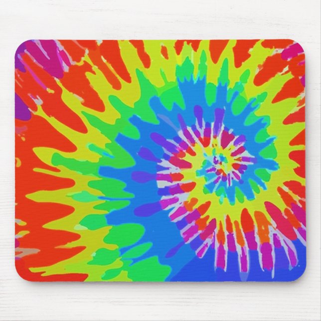 Groovy Krawatte-Dye Mousepad (Vorne)
