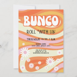 Groovy Ladys Night Bunco Party Einladung