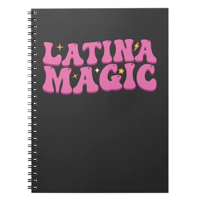 Groovy Latina Magic Niedlich Pink Notizblock (Vorderseite)