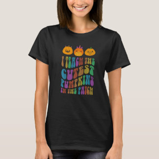 Groovy Lehrer ich lehre die NIEDLICHEN PUMPKINS in T-Shirt