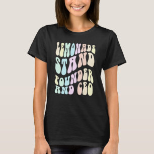 Groovy LEMONADE STAND GRÜNDER UND CEO Boss in Trai T-Shirt
