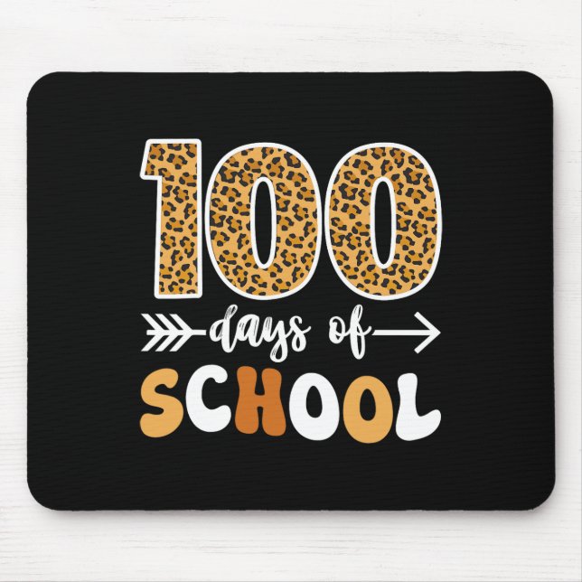 Groovy Leopard 100. Schullehrer Kinder 10 Mousepad (Vorne)
