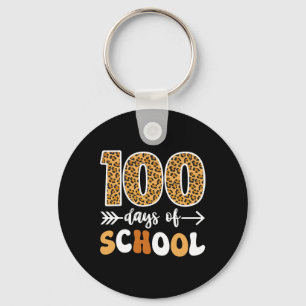 Groovy Leopard 100. Schullehrer Kinder 10 Schlüsselanhänger