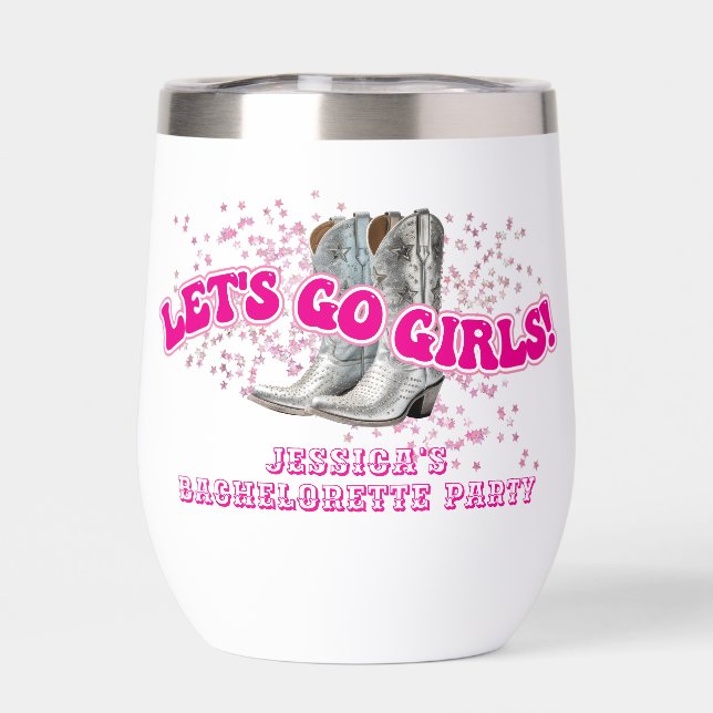 Groovy Let's Go Girls Western Junggeselinnen-Absch (Rückseite)