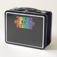 Groovy LGBT Pride Token Straight Friend