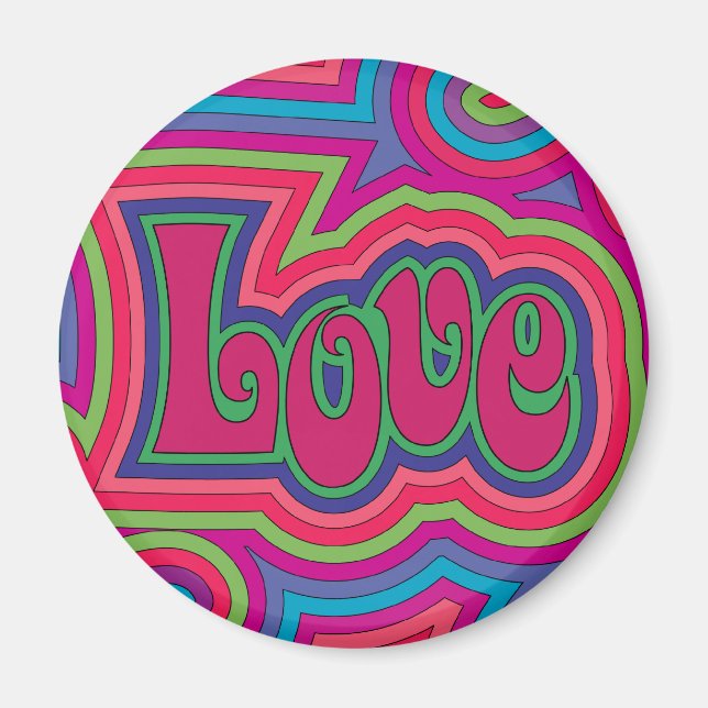 Groovy Liebe Magnet (Vorne)