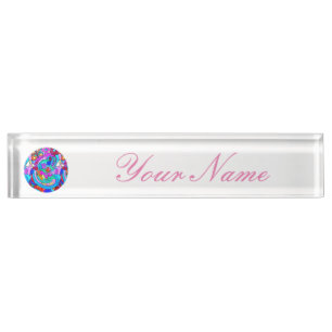 groovy Liebekreis des Hippie Namensplakette
