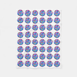 groovy Liebekreise des Hippie Fleecedecke