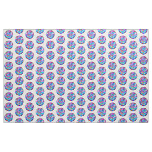 groovy Liebekreise des Hippie Stoff