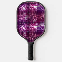 Groovy Lila Disco Ball Retro 70er Pickleball Schläger