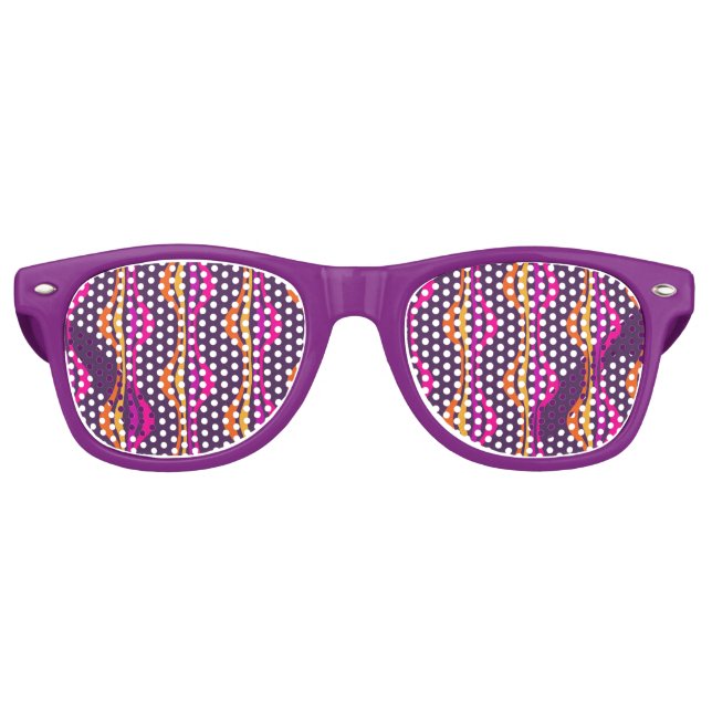 Groovy Lila Disco Junggeselinnen-Abschied Partybrille (Vorderseite)